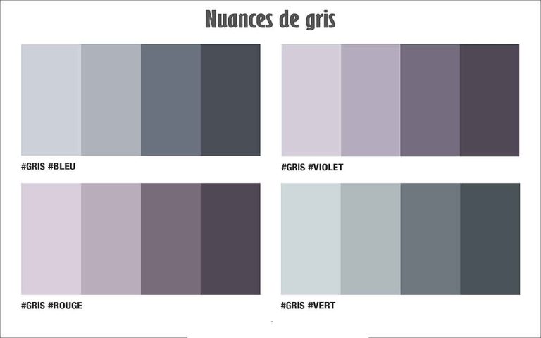 nuancier quelle couleur associer au gris clair