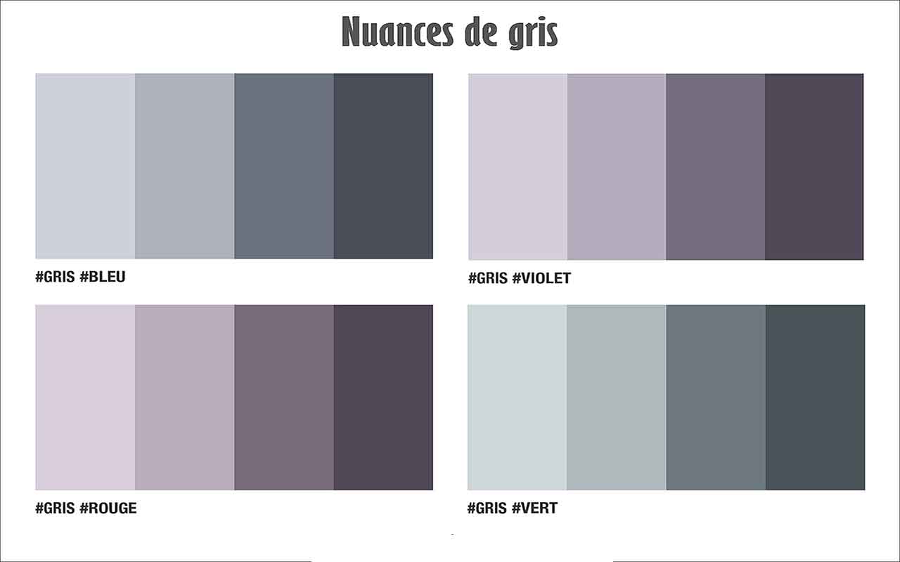 nuancier quelle couleur associer au gris clair