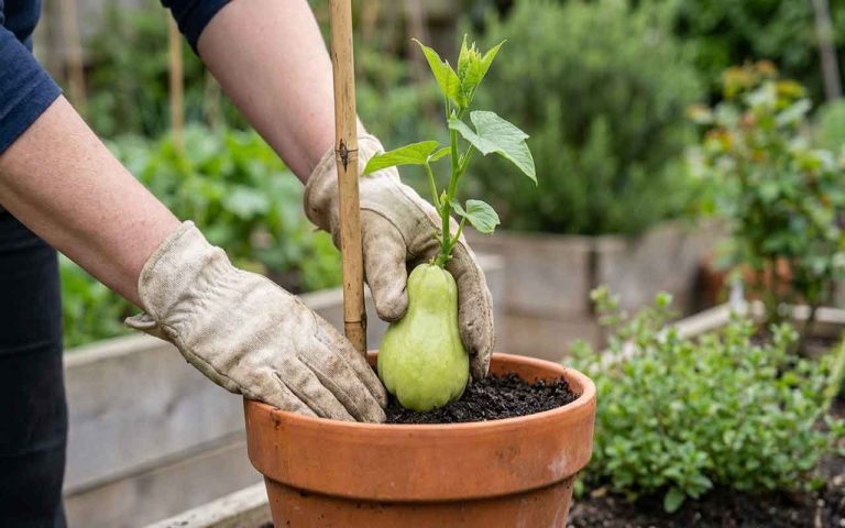planter une christophine qui a germée
