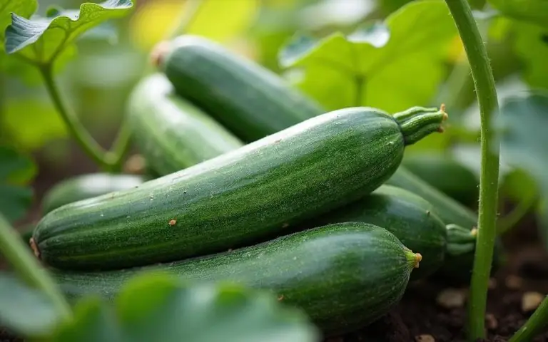 Illustration réaliste sur Cultiver des courgettes au jardin : guide complet du semis à la récolte