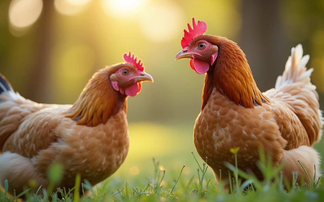 Illustration réaliste sur Mes poules perdent plumes : causes, solutions et prévention