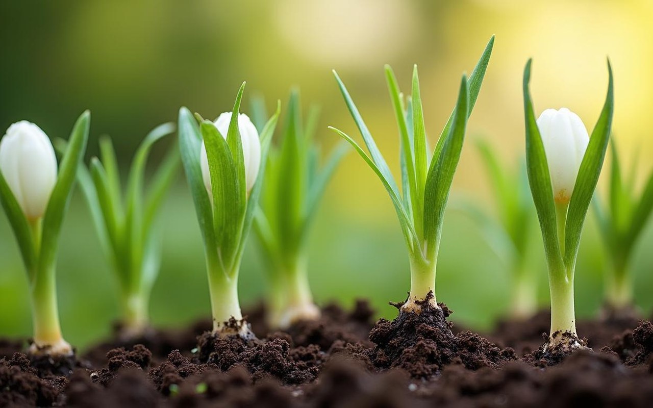 Illustration réaliste sur Quand planter les bulbes de jacinthes : calendrier et conseils pratiques