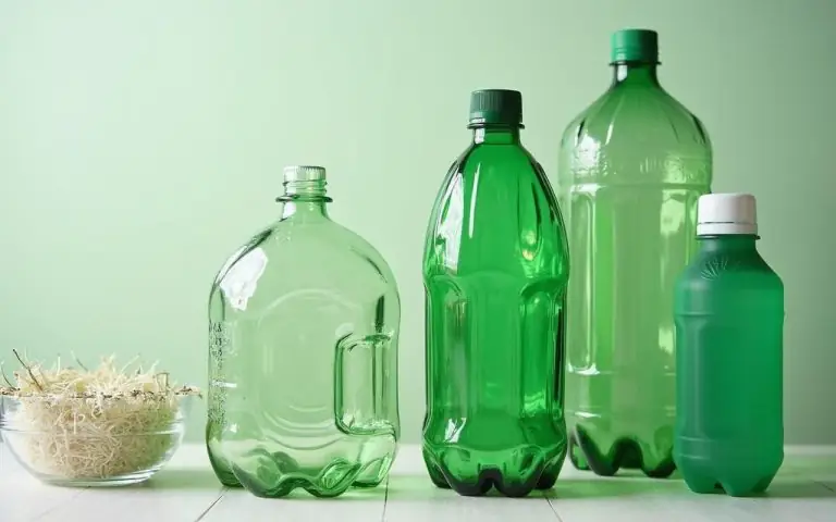 Illustration réaliste sur Recyclage bouteille plastique : guide complet du tri à la seconde vie